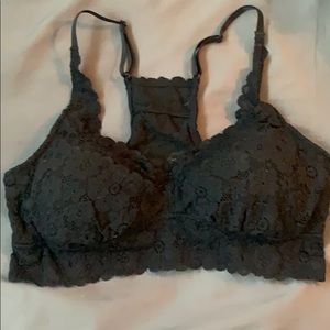 American Eagle-Aerie racerback black bralette M